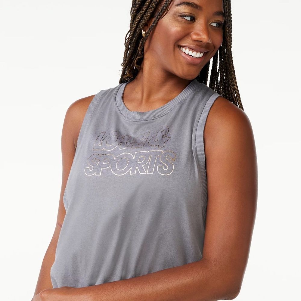 Love & Sports Women's Logo Muscle Tank Top NWT Size XXXL